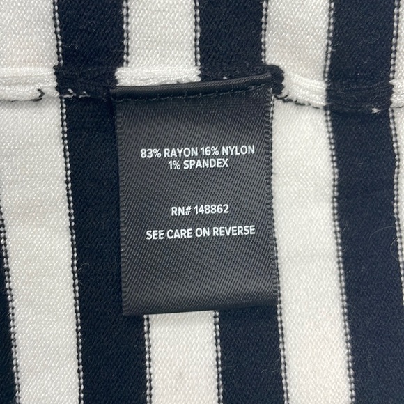 Torrid Striped Stretchy Knit Sweater Sheath Midi Dress Black White 3X - Picture 8 of 9